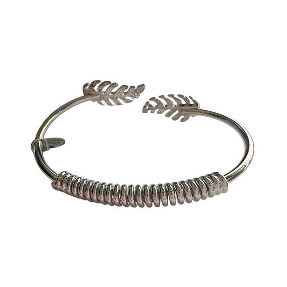 Kinsley Armelle Laurel Leaf Bracelet - Silver Ion Plated - Picture 2 of 13